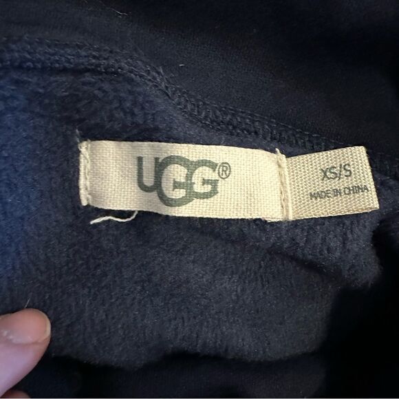 UGG Astrid fleece lined poncho sweatshirt XS/S navy - Picture 7 of 8